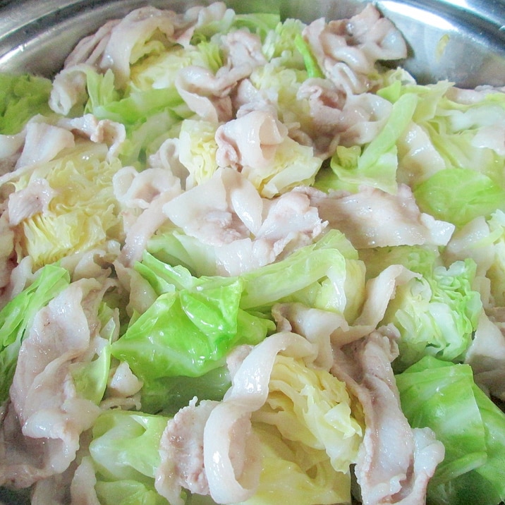 キャベツと豚肉の蒸し煮 レシピ 作り方 By カゲジジ 楽天レシピ